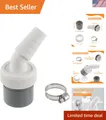Effizienter Waschmaschinen Abfluss Adapter DN 40, Winkelanschluss 18-24 mm, 4...