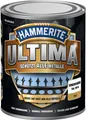 Hammerite Metallschutzlack Ultima Matt, Hochwertiger Schutzlack für alle Metalle im Außenbereich, Verkehrsweiß, RAL 9016, 750 ml
