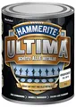 Hammerite Ultima Matt, Metallschutzlack, Hochwertiger Schutzlack für alle Metalle im Außenbereich, Verkehrsweiß RAL9016, 750 ml