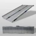 Baumarktplus - Trutzholm Rollstuhlrampe Klappbar 152 Cm Traglast 272 Kg Alu Grau Geriffelt Auffahrrampe