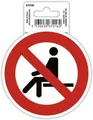 Exacompta 67016E Selbstklebendes Schild, 10 cm, Rot