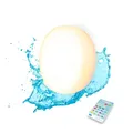 LED Poollampe Farbwechsel dimmbar IP68 Ø 12 cm Saugnäpfe kabellos Außenleuchte
