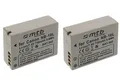 2X Akku NB-10L für Canon PowerShot G15, G16, G1X, SX40 HS, SX50 HS, SX60 HS