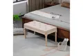 HOMCOM Polsterbank Flurbank mit Knöpfen (Bettbank, 1-St., Sitzbank), Beige 80 x 40 x 43cm