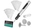 STAHLWERK Fräse USB-Gravierstift UG-300 ST mit 8 W Akku-Gravierer, (Packung, 4-tlg), bis zu 18.000 U/min für präzise Graveurarbeiten