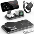 Ladestation iPhone Apple Watch 3in1 MagSafe Ladegerät Induktive Wireless Charger