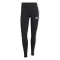 adidas Damen ESSENTIALS 3-STRIPES COTTON LEGGINGS, black/clear pink, M