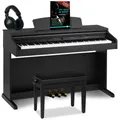 Classic Cantabile Digitalpiano DP-50 E-Piano Set mit 88 Tasten Hammermechanik (Spar-Set, inkl. Klavierbank, Kopfhörer & Schule), Klavier, Layer-, Split-, Twin-Piano- und Aufnahmefunktion