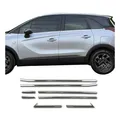 Fensterleisten Zierleisten für Opel Crossland X 2017-2024 Edelstahl Chrom 8tlg