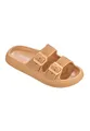 Beco Pantoletten Damen – Airkiss-Leisure Badeschuhe Damen, ultraleichte Badeschlappen für Damen mit innovativer Luftpolstersohle – in Beige, Größe 38