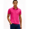 Tommy Hilfiger Poloshirt 1985 SLIM POLO Markenstickerei, aus Baumwoll-Piqué rot L (50)