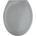 WENKO WC-Sitz "Ottana", Duroplast, oval, mit Softclose-Funktion - grau