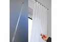 Bestlivings Paneelwagen Zubehör für Flächenvorhänge, (Gardinen Schiebestab - Transparent Kunststoff 90cm), Schleuderstab, Gardinenstab für Voränge