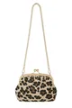 COLLEZIONE ALESSANDRO Umhängetasche Leo Purse, aus echtem Wildleder mit Leo Druck
