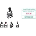 Trodat Datumstempel mit Text individualisierbar 5480 selbstfärbend schwarz (140271)