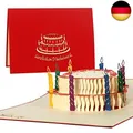 Riesige Karte zum Geburtstag, Herzlichen Glückwunsch, groß, DIN A5, Gutschein, T