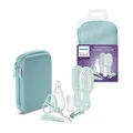 Babypflege-Set - 9 teilig: Nagelknipser, Schere, 3 Nagelfeilen, Kamm, Haarbürste