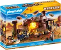 Playmobil® Far-West Western Goldmine Spielbausteine, (Set, 1 St., 1 Playmobil Spielset), 1x Far-West; 1x Anleitung; 1x Zubehörteile