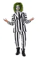 Suitmeister Herren Premium Kostüm - 80er Jahre Halloween Outfit - Tailliert Party Kostüme - Anzug - Schwarz und Weiß
