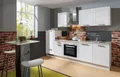 Menke Küchenzeile White Premium Landhaus inkl. E-Geräte ohne Geschirrspüler 270 cm weiß