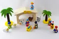 1x Weihnachtskrippe für Kinder Weihnachten Holz INWARE 16 Teile Stall Krippe