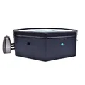 N NETSPA - Spa New – Octopus – halb-kühl, achteckig, 4 + 2-Sitzer – SP-OCT165B – tragbar, kompakt, aus PVC mit Heizung, Wasserfilterpumpe und Isolierdecke – Volumen 1000 l – 193 x 73 cm