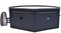 NetSpa Octopus 4+2 Personen Whirlpool halbstarr Ø 193cm In-Outdoor Pool schwarz