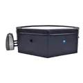 NetSpa Octopus Outdoor Whirlpool halbstarr achteckig für 4-6 Personen schwarz