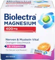 Biolectra Magnesium 400 mg Nerven & Muskeln Vital Sticks mit Orangen-Geschmack, 60 St. Sticks