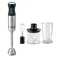 Ufesa BP4762 Vario 1450 Max Stabmixer, Leistung 1400 W, 20 Geschwindigkeiten + Turbo, Edelstahlgehäuse und 4 Klingen, ergonomisches und spritzwassergeschütztes Design, inkl. Zubehör, BPA-frei