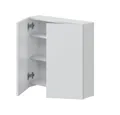 freiraum Hängeschrank DESTAL 2 Türen, 2 Böden, in Weiß glänzend - 60x60x16 (BxHxT)