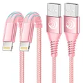 Aioneus iPhone Ladekabel, Lightning Kabel [2Pack 2M] MFi Zertifiziert iPhone Kabel Nylon Fast USB Ladekabel für iPhone 14/14 Pro Max/13/13 Pro/12/12 mini/11/XS/XS Max/XR/X/8/8 Plus/7/7/6s/6/5s/SE