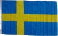 XXL Flagge Schweden 250 x 150 cm mit 3 Metallösen Hissen Fahne Hissflagge Flag
