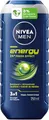 NIVEA MEN Energy Duschgel, pH-hautneutrale Pflegedusche mit belebendem Duft und 24h Frische Effekt, mit natürlicher Minze für Männer (250 ml)