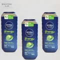 3x 250ml Nivea Men Energy Pflegedusche Körper Gesicht Haar Minzextrakt Dusche