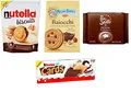 TESTPAKET Biscotti Farciti Mulino Bianco Ferrero Pan di Stelle gefüllte Kekse Nutella Biscuits - Baiocchi - Biscocrema - Kinder Cards 4 Stück biscuits cookies