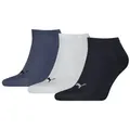 PUMA Sneakersocken PUMA UNISEX SNEAKER PLAIN (3 Paar) mit kleinem Logo blau 39-42