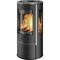 Fireplace K6240, Freistehende Feuerstelle, Geschlossen, Brennholz, Pellet, Schwarz, Drinnen, Rund - Schwarz