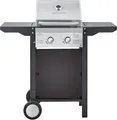 Heinrich´s Gasgrill ‎HGG 8521, Balkon-Grill auf 2 Rädern, Outdoor-Grill, BBQ-Grill, Camping, Grillwagen, 2Flächen Brenner aus Edelstahl, Große Grillfläche, Grillküche, Standgrill