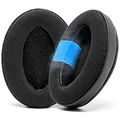 WC Freeze Hybrid Fabric Cooling Gel Ersatz-Ohrpolster – kompatibel mit HyperX Cloud, Steelseries Arctis, ATH M50X, Turtle Beach Stealth und mehr – bequem und länger kühl | Black