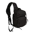 Mil-Tec One Strap Assault Pack (S) • Sling Bag mit MOLLE-System • Taktische Molle Tasche • Militär Rucksack • Kompakte Crossbody Schultertasche für Wandern, Reisen, Alltag • Umhängetasche in Schwarz