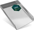 Plancha Grillplatte 26 x 42,8 x 3,5 cm 4mm Stark Edelstahl V2A für Webergrill