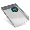 Yourkon Plancha 26 x 42,8 x 3,5 cm 4mm Stark Grillplatte aus rostfreier Edelstahl V2A für Webergrill
