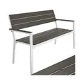 tectake Gartenbank, 2-Sitzer, wetterfest, 128 x 59 x 88 cm