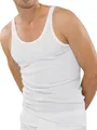 Schiesser Herren Unterhemd 005067-100, Gr. 5 (M), Weiß (100-weiss)