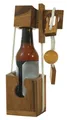 Mini Flaschen-Tresor – Schnurpuzzle & Geschenkverpackung aus Holz extra für klei