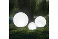 esotec LED Kugelleuchte 3er Set Solarkugeln multicolor D20+30+40cm 7 Farben Farbwechsel 102614, LED fest integriert