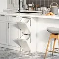 Mülltrennschrank Sollentuna Metall 2x14 L Weiß