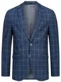 JEFF Herren JFTate Sakko mit Stretch | Klassische Anzugjacke Herrenjackett Check, 52