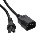 IEC Stecker C14 Auf Kleeblatt C5 Konverter Adapter Kabel 15cm Netzteil Laptop